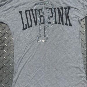 Victoria Secret vintage LOVE PINK T-Shirt with Sequin Detail